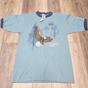 Adore Vintage USA Made Bushkill Falls Graphic Tee Shirt Women's Medium Retro 90s